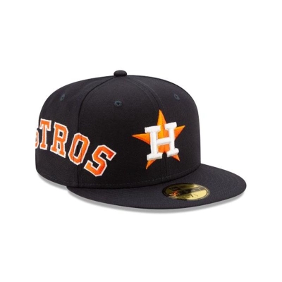 Houston Astros Gorra | New Era MLB Slant 59fifty Fitted Cap Mexico - Azules